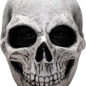 Visión Espectral: Máscara Calavera Blanca – Horror Óseo para Adultos