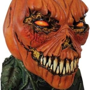 Alma Oleada: Máscara Calabaza Poseída para Adultos – Terror Demoniaco de Halloween